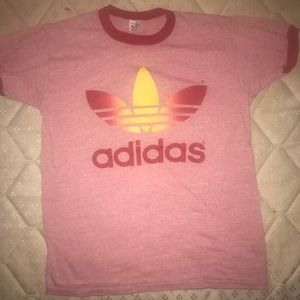 Vintage Adidas Trefoil Rainbow Shirt